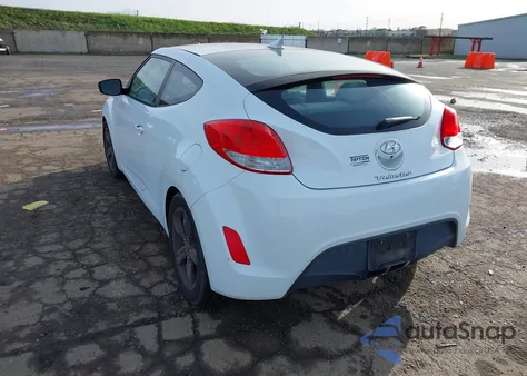 2014 Hyundai Veloster Base W/Gray from USA, damaged, VIN KMHTC6AD0EU199510
